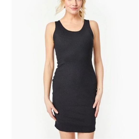 Year of Ours Classic Black Mini Dress - Picture 1 of 4